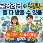 근로장려금 청년월세 중복 수급 가능 여부 핵심 조건 총정리