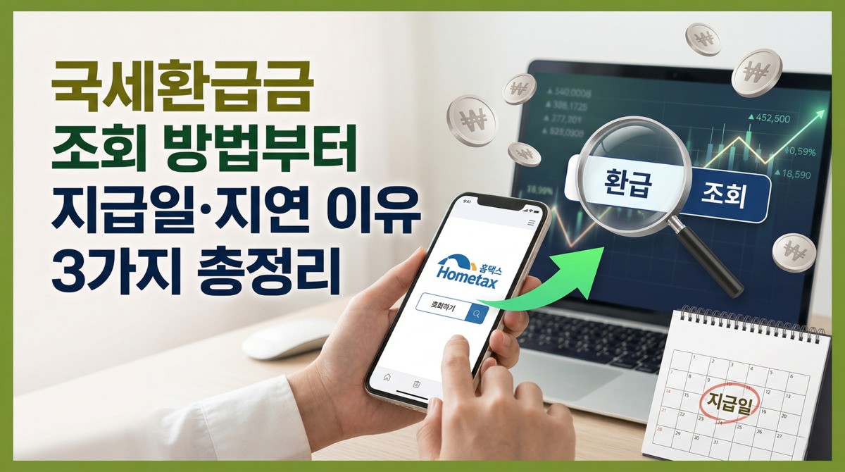 국세환급금 조회 및 지급일 총정리 대표 이미지