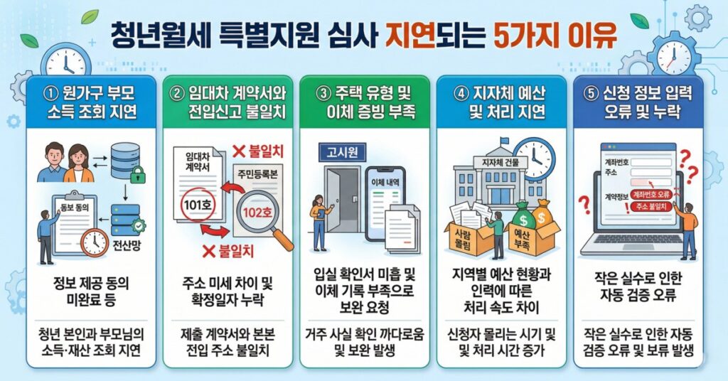 청년월세 심사 기간 지연되는 5가지 주요 원인 정리