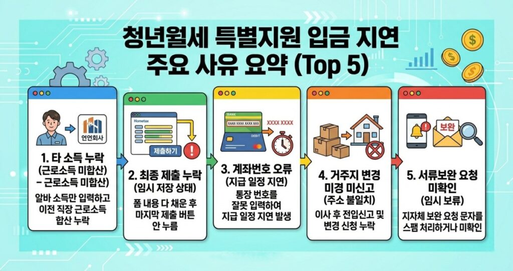 청년월세 입금까지 걸리는 시간 3단계 지급 절차