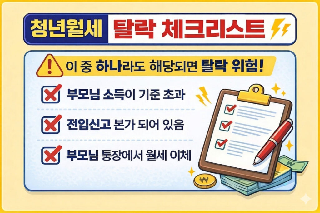 청년월세 특별지원 가구원 기준 요약